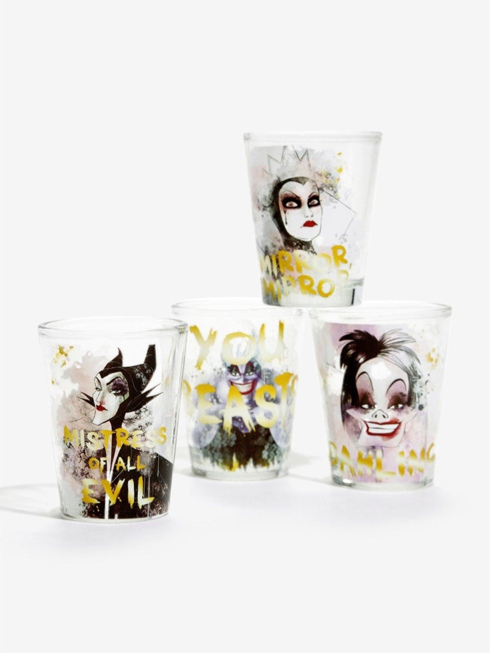 Disney Villains Shot Glasses Set